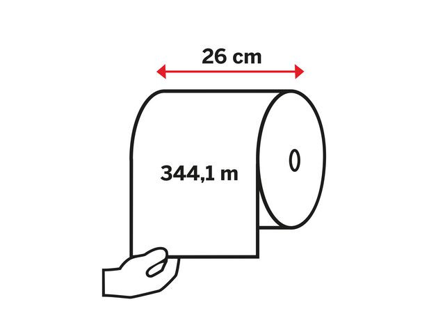 Industritørk Katrin Plus L 2L 344M Blå (2 ruller)