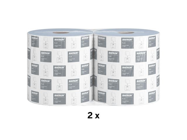 Industritørk Katrin Plus L 2L 344M Blå (2 ruller)