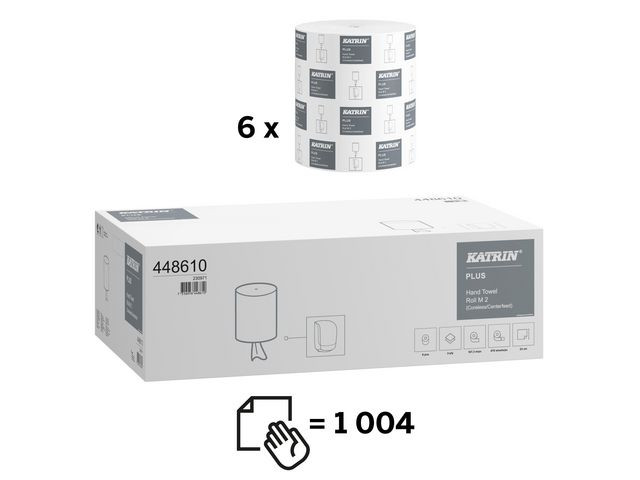 Tørkerull Katrin Plus M 2L U/Hylse 167M (6 ruller)