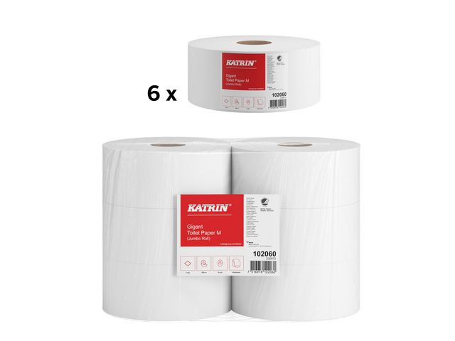 Toalettpapir Katrin Resirk.gig M 1L 435M (6 ruller)