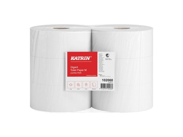 Toalettpapir Katrin Resirk.gig M 1L 435M (6 ruller)