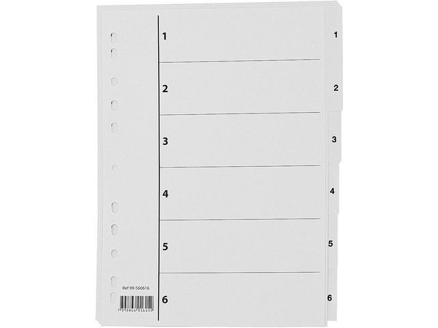 BildeRegister A4 Pp 1-6 M/Indeksark Hvit