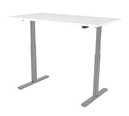 BildeSkrivebord Kenson 120X80Cm Hvit/Sølv