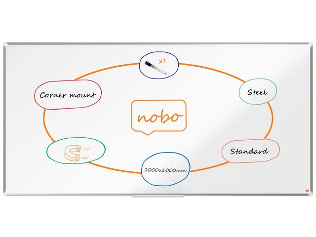 Whiteboard Nobo Premiump Lakk 100X200Cm