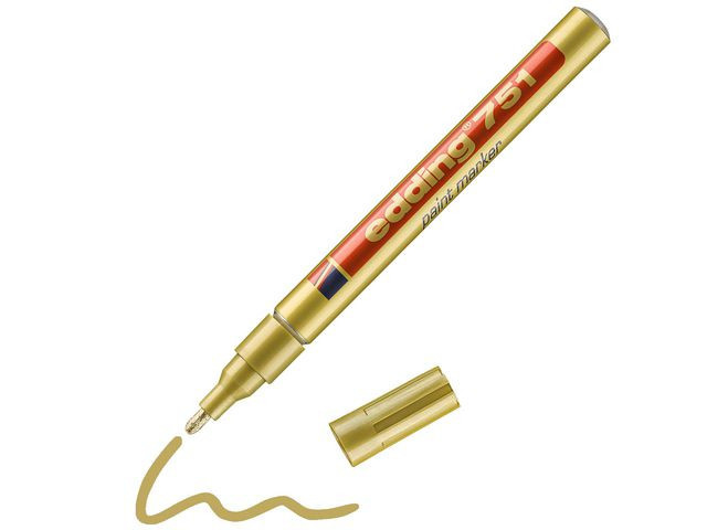 Paintmarker Edding 751 Gull (10 stk)