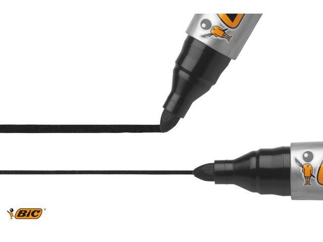 Merkepenn Bic Marking 2000 Rund Rød (12 stk)