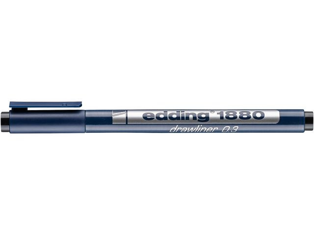 Fineliner Edding 1880 0,3Mm Sort
