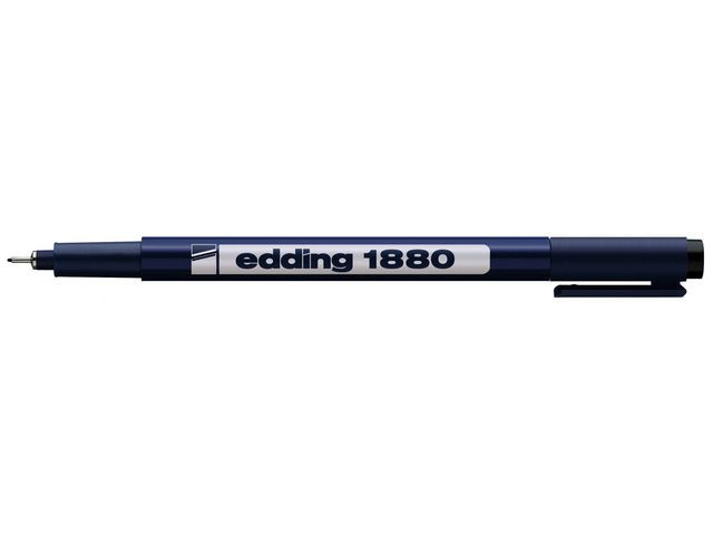 Fineliner Edding 1880 0,1Mm Sort (10 stk)