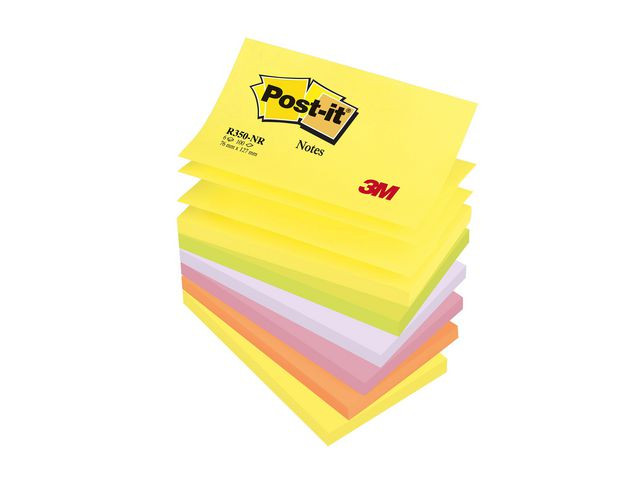 BildeNotatblokk Post-It Zn 76X127 Neon (6 stk)