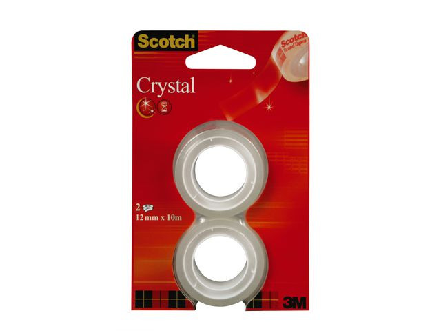 BildeTape Scotch Crystal 12Mmx10M Refill (2 stk/pk, 12 pakker)