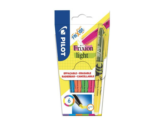 BildeTekstmarker Pilot Frixion Light Ass (6 stk)