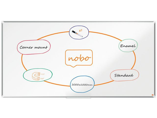 Whiteboard Nobo Premium P Emal 100X200Cm
