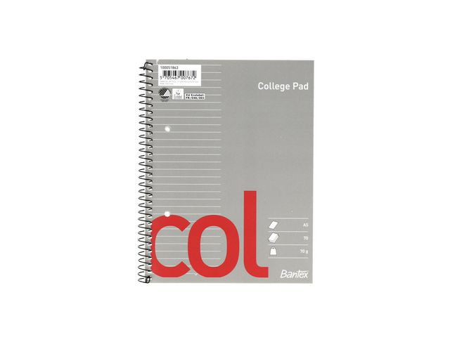 BildeSpiralhefte Bantex A5 70G 70Ark Linjer (5 stk)