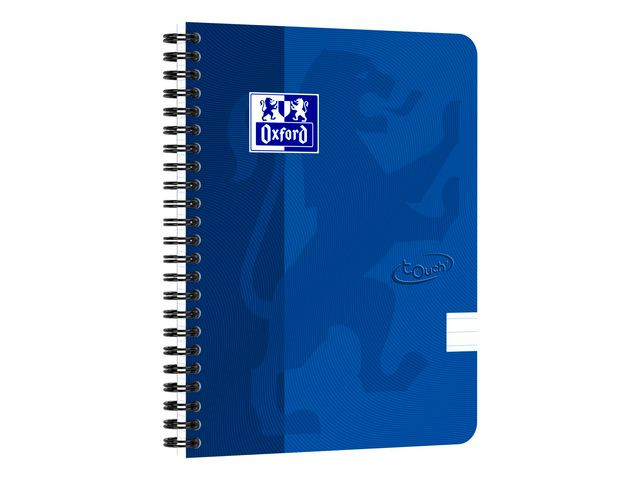 Notatbok Oxford Touch A5+ 90G Linjer Blå (5 stk)