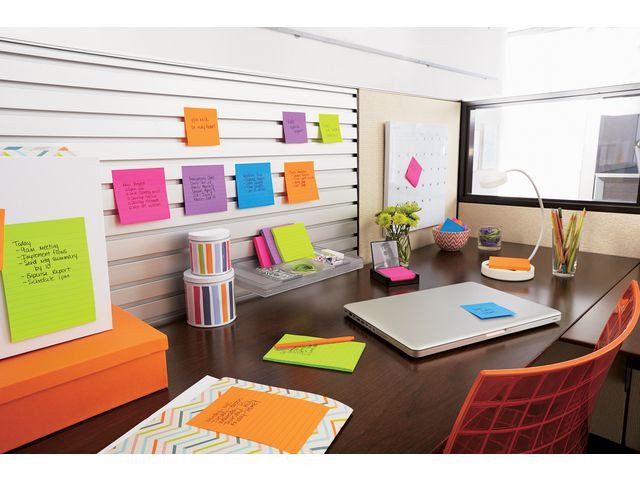 Notatblokk Post-It Ssn 101X101Lj Carn (6 stk/pk, 12 pakker)