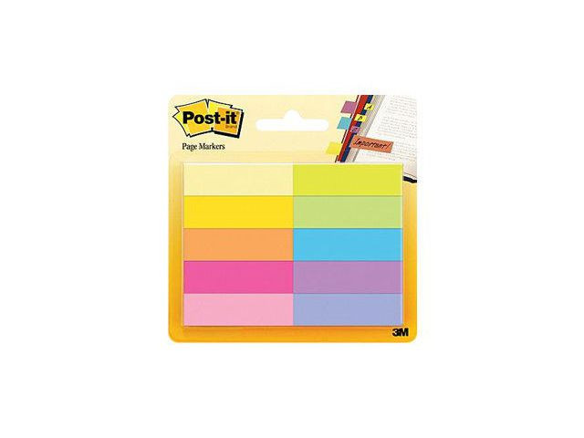 Bokmerke Post-It 15X50 Ass. Farger (10 stk)
