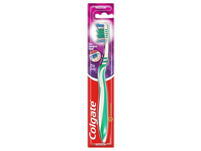 BildeTannbørste Colgate Zig Zag Medium (12 stk)