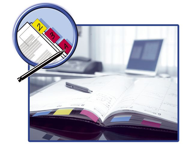 Index Post-It 680 Bred Rød