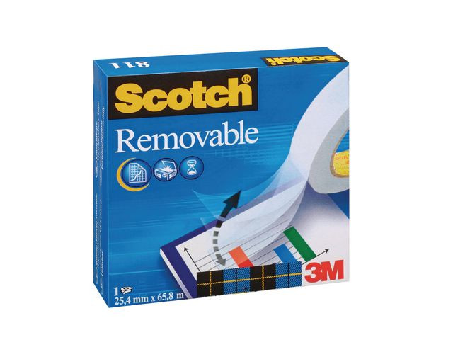 Tape Scotch Magic 811 Avtagbar 19Mmx33M