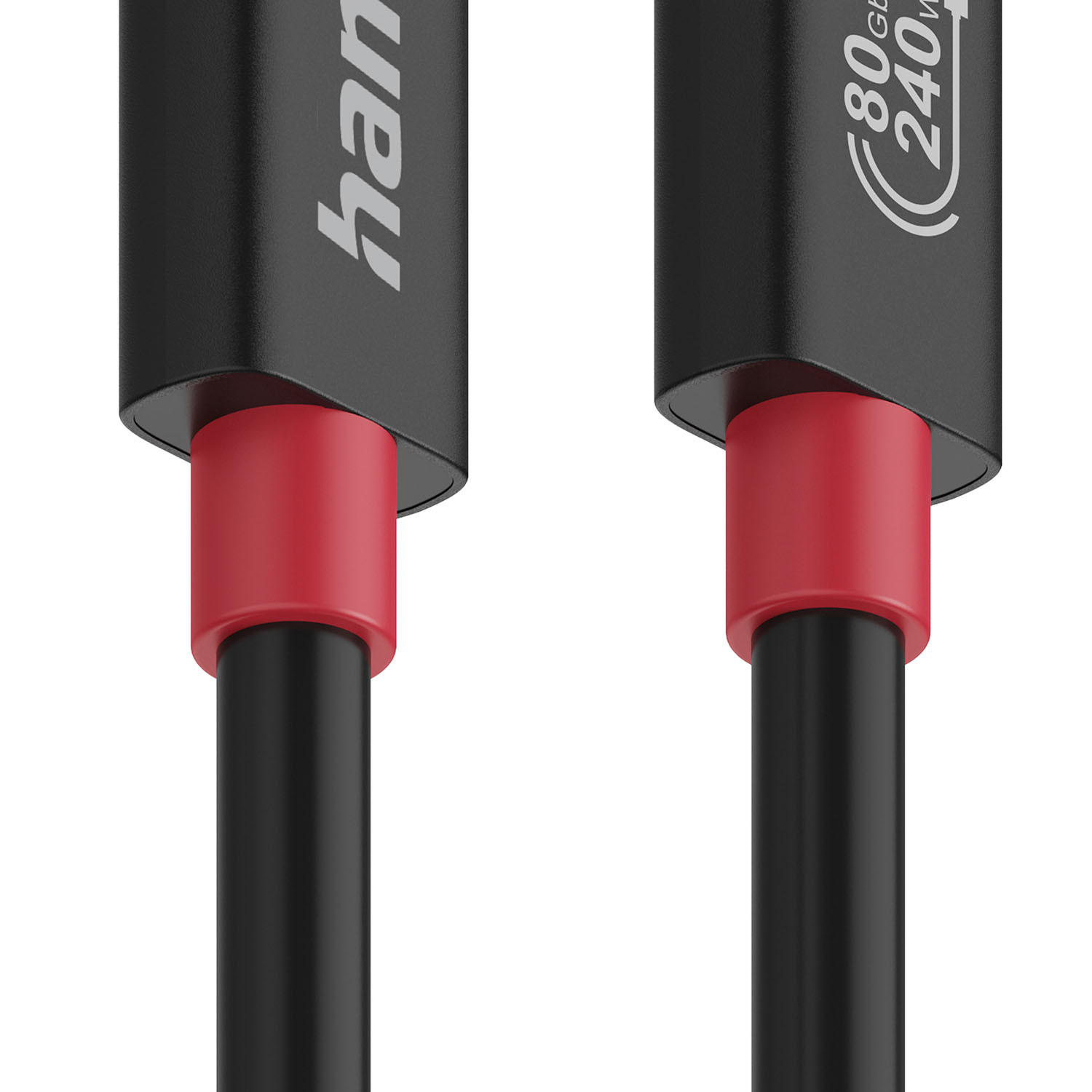 HAMA Cable USB-C USB 4.0 Gen4 80 Gbit/s 240W 1.0m Black