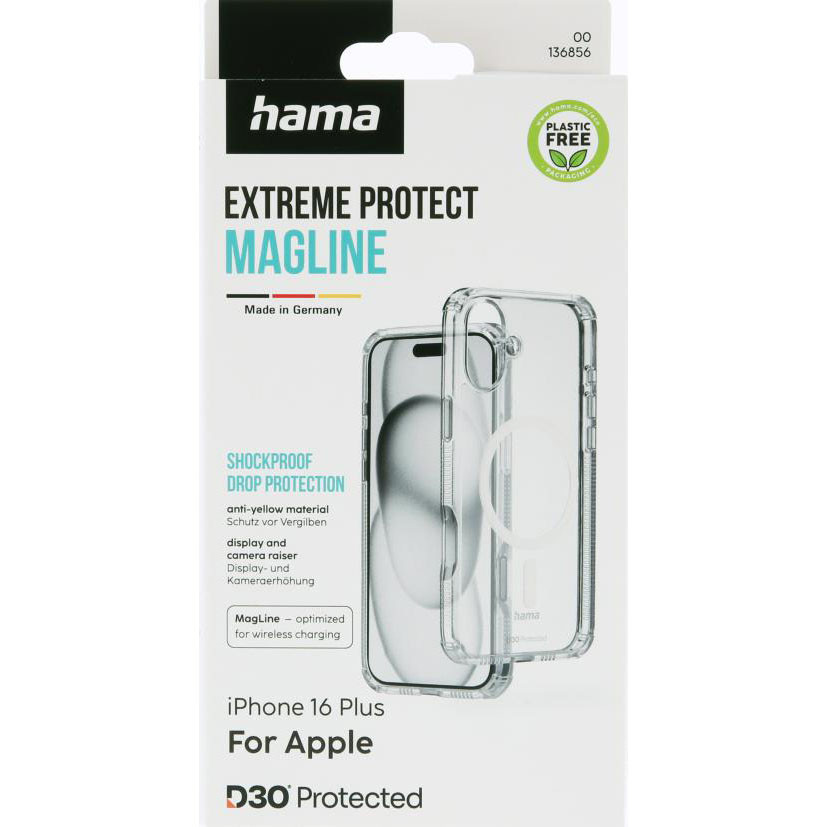 HAMA Extreme Protect MagCase iPhone 16 Plus Transparent