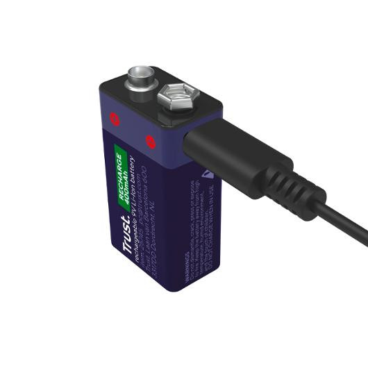 Batteri Trust Usb-C Oppladbare 9V