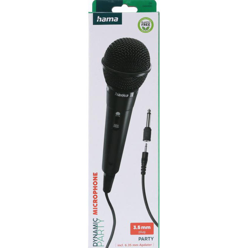 HAMA Dynamic Microphone Mono Black