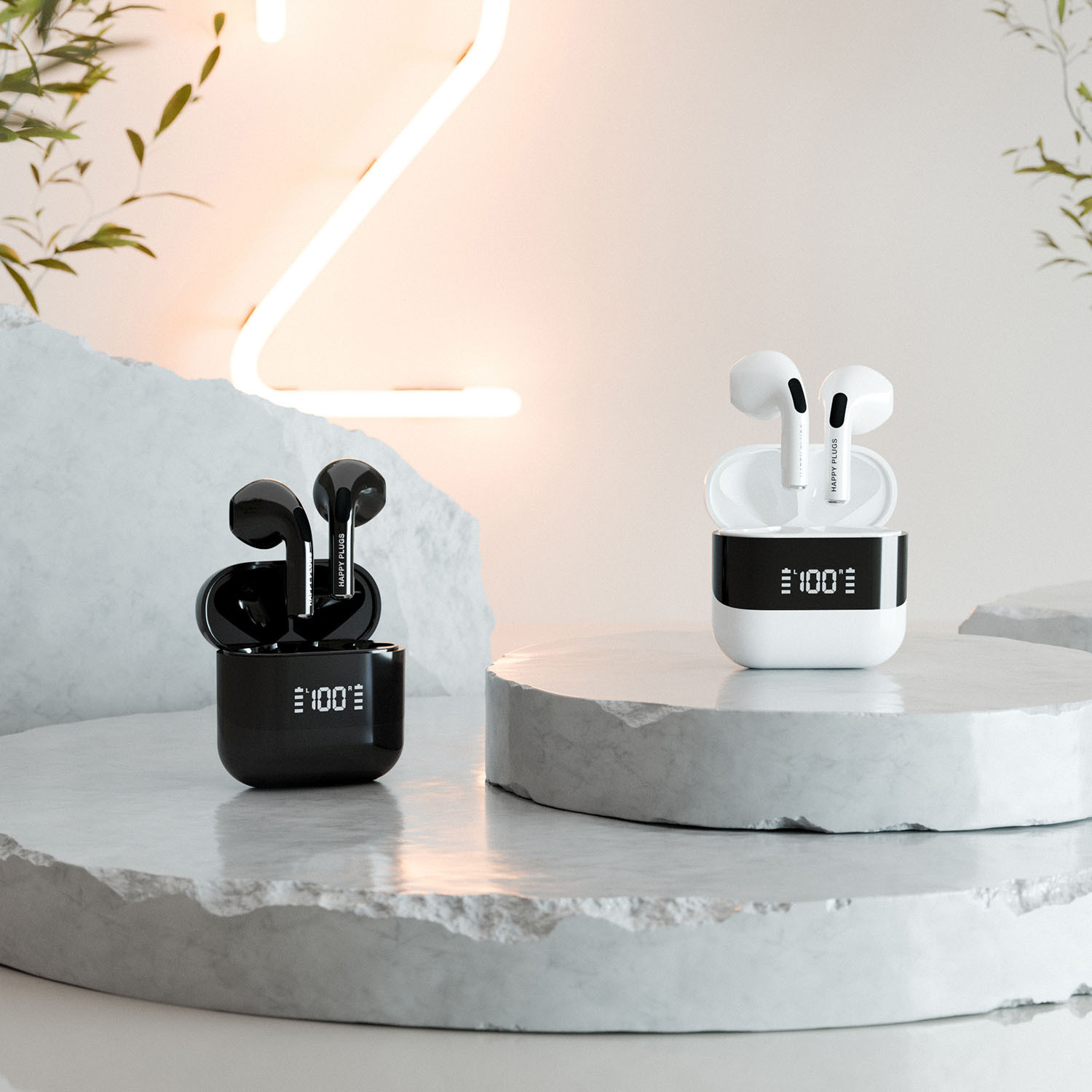 HAPPY PLUGS Headphone JOY 2 In-Ear TWS Black