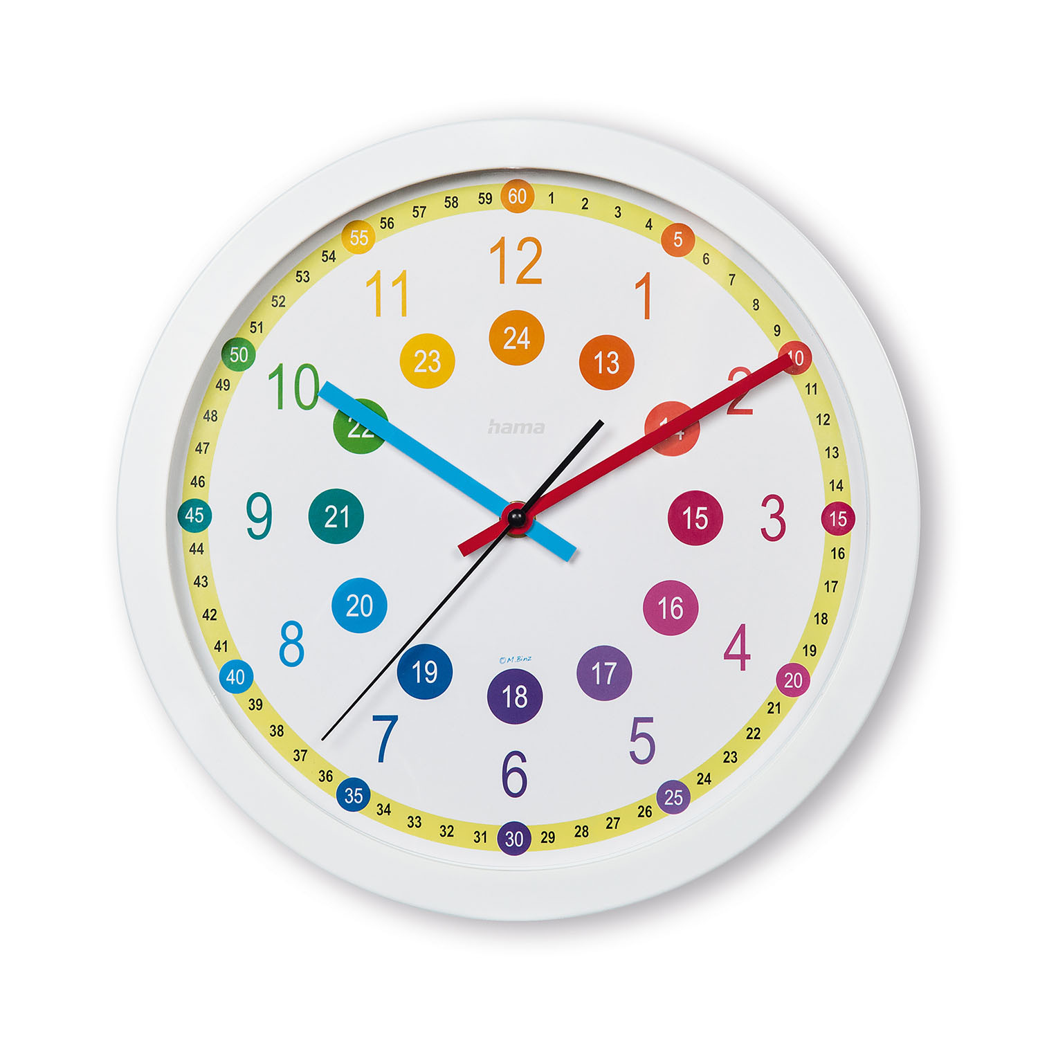 HAMA Digital Wall Clock for Childrens Room Analog