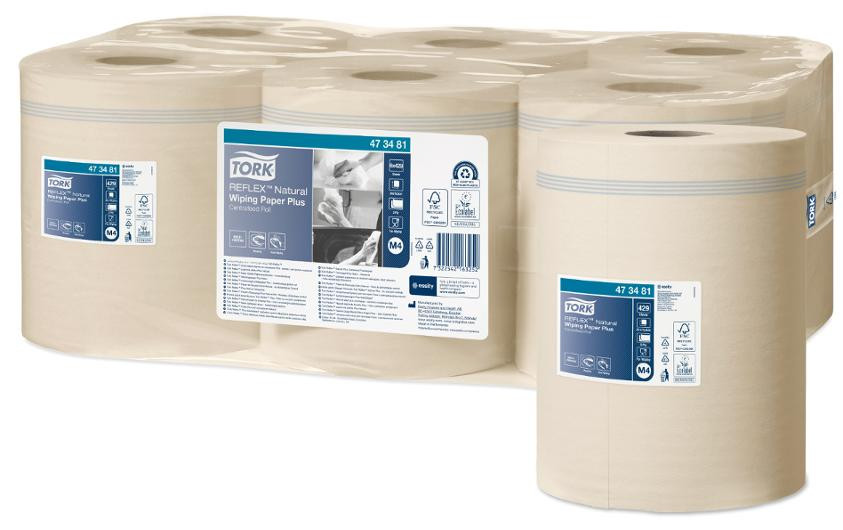 Tørkerull Tork Reflexp Natur 2L M4 150M (6 stk)