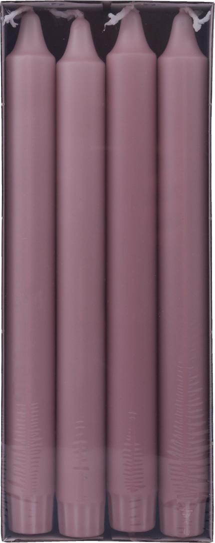 BildeKronelys Diana Stearin 24Cm Rosa (8 stk/pk, 12 pakker)