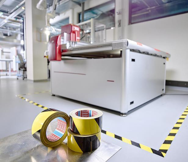 Tape Tesa Anti-Scratch Pet Gulv Sort/Gul