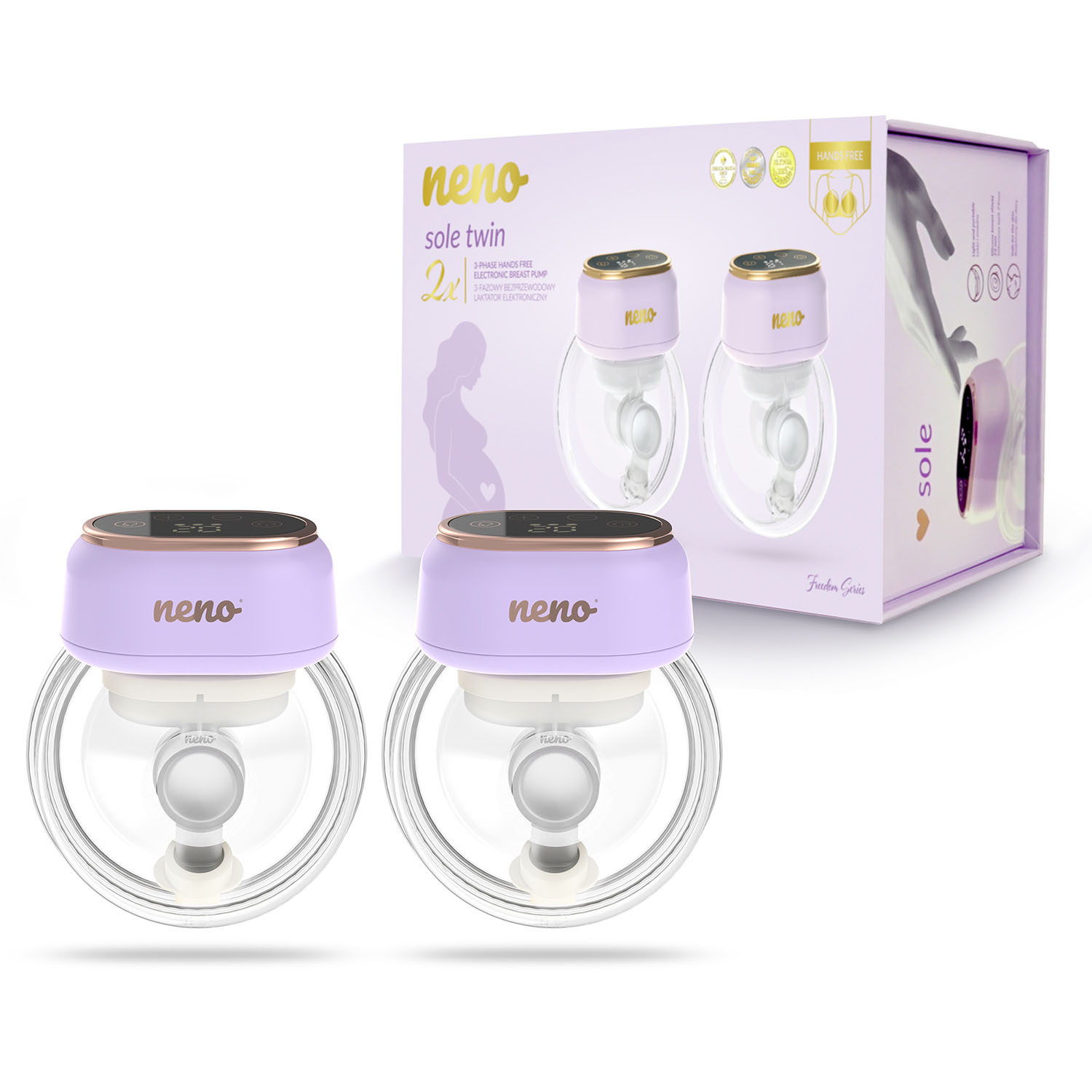 NENO Breast Pump Electric Hands Free SOLE Twin