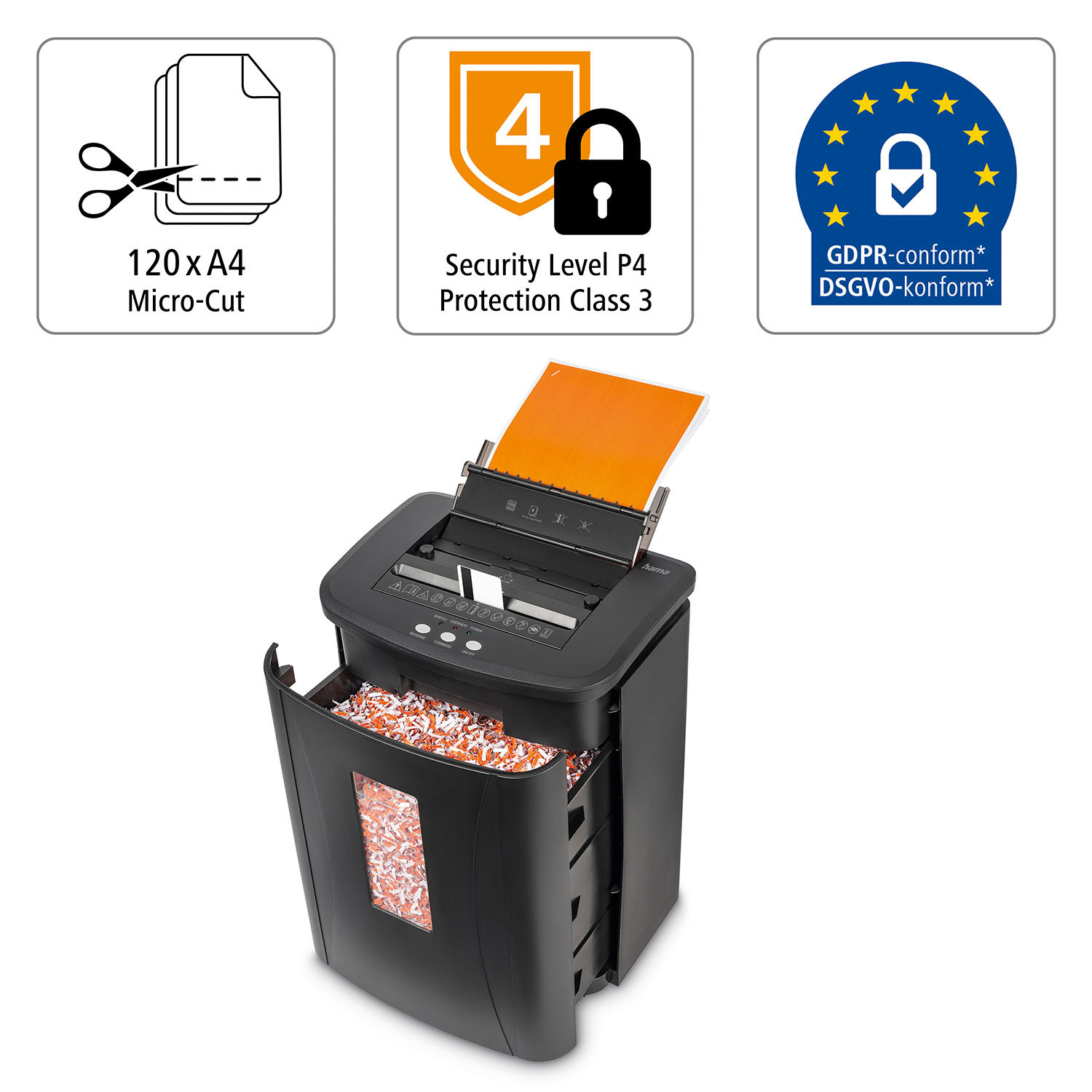 HAMA Paper Shredder Premium AUTO M120