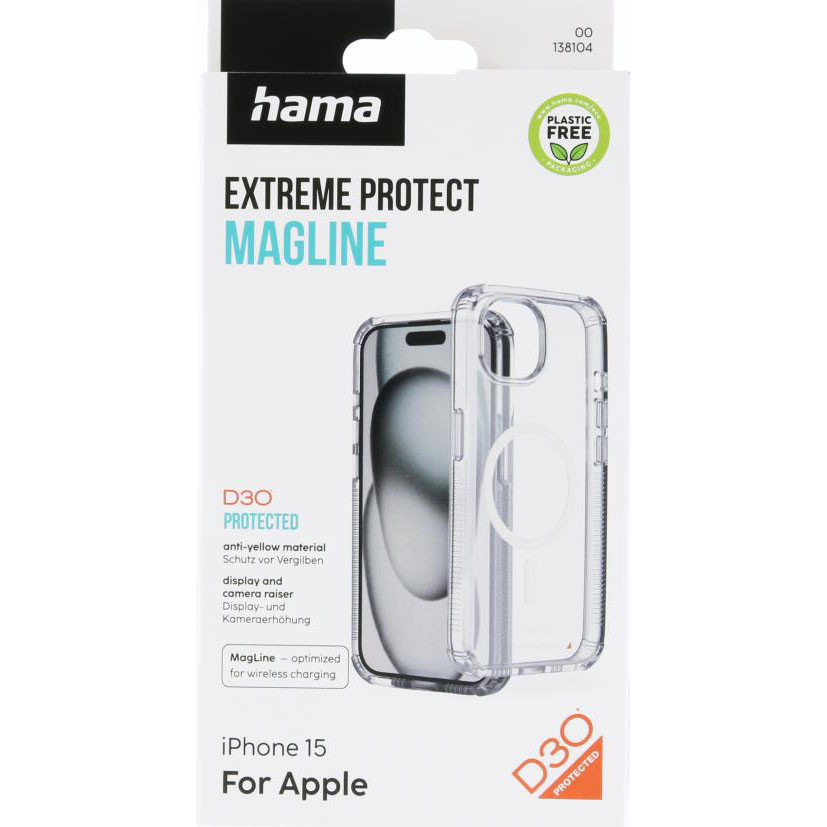 HAMA Extreme Protect MagCase iPhone 15 Transparent