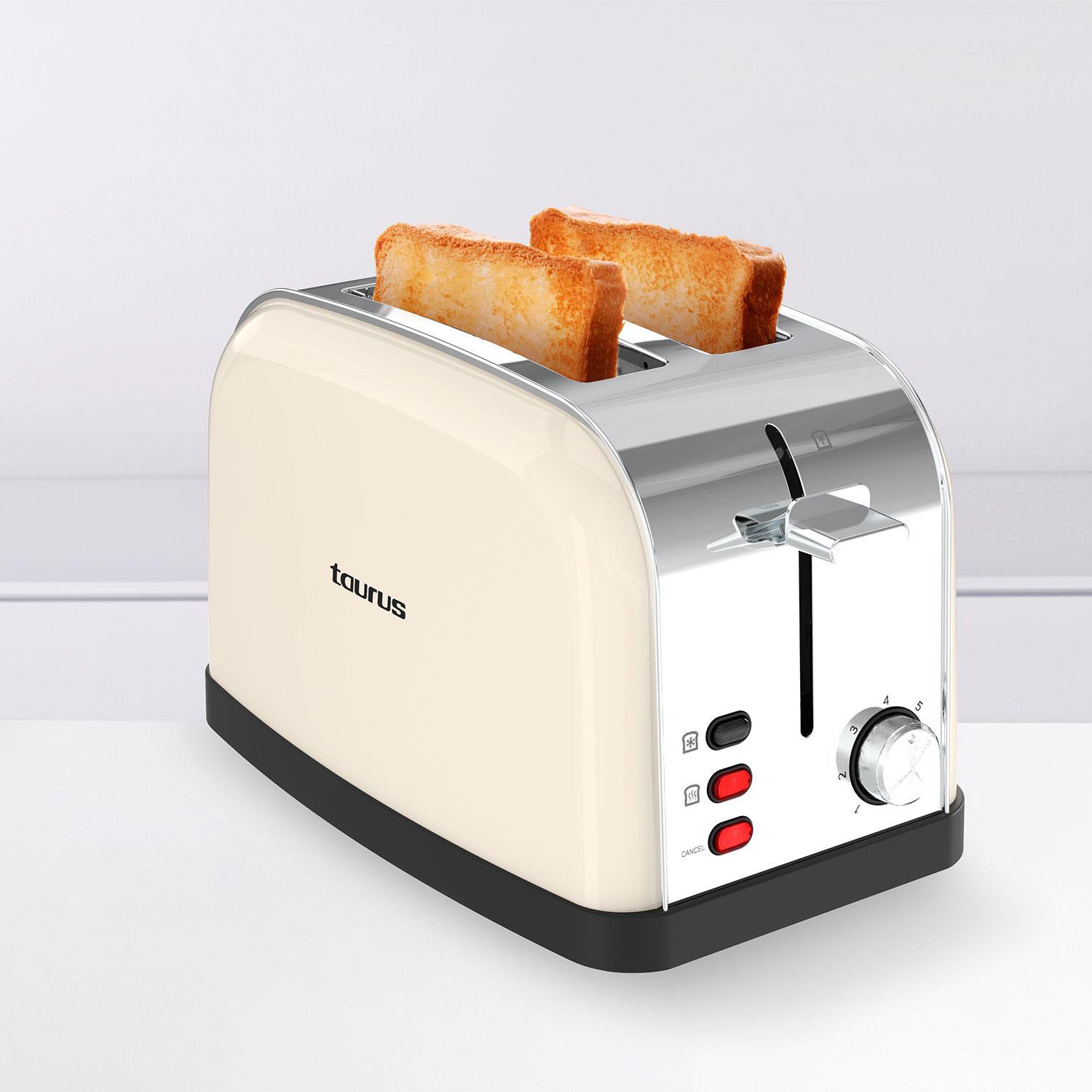 TAURUS Toaster Two Slot Vintage 2 Cream