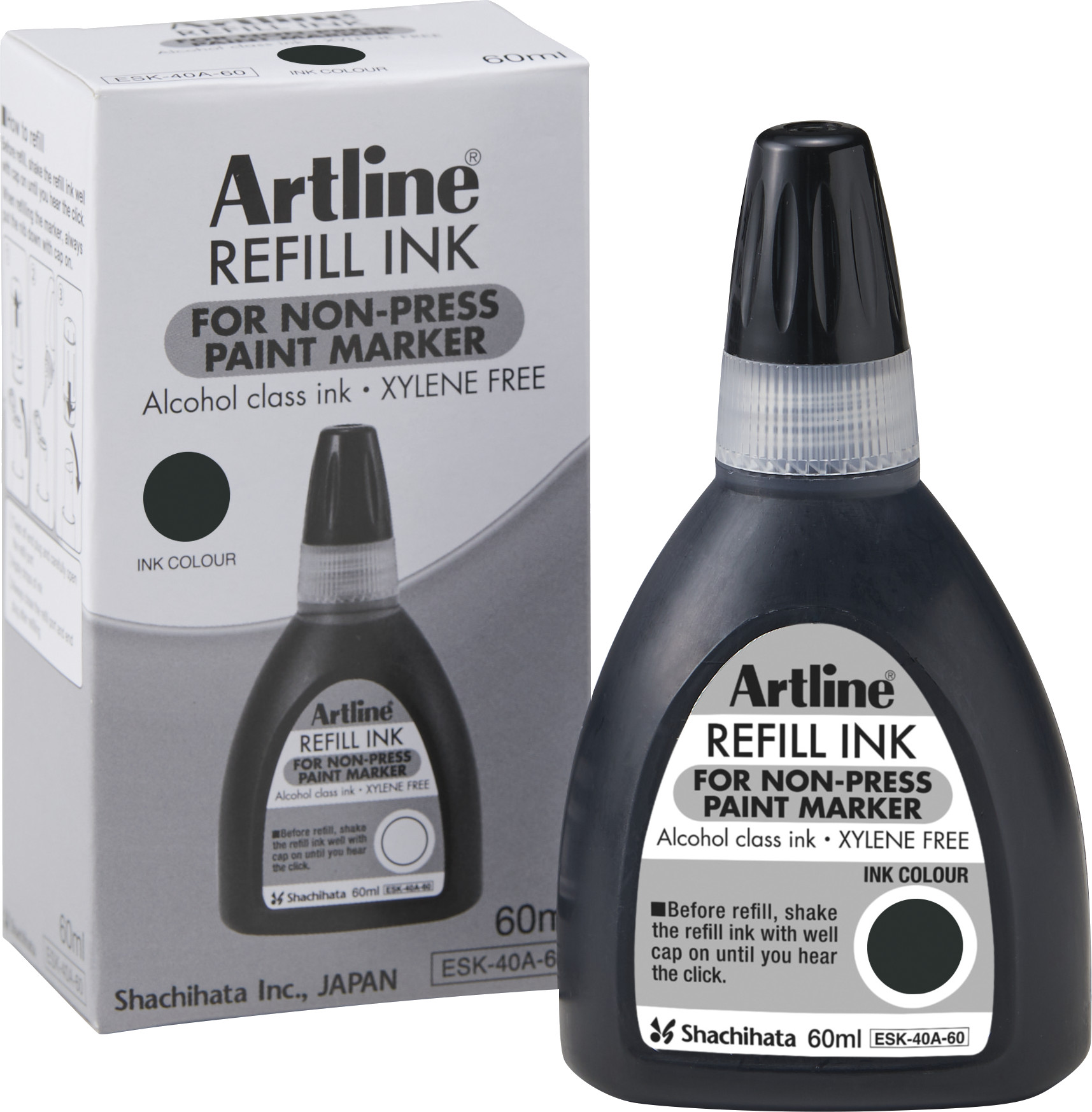 BildeArtline Non-press 437A refill ink 60ml Black