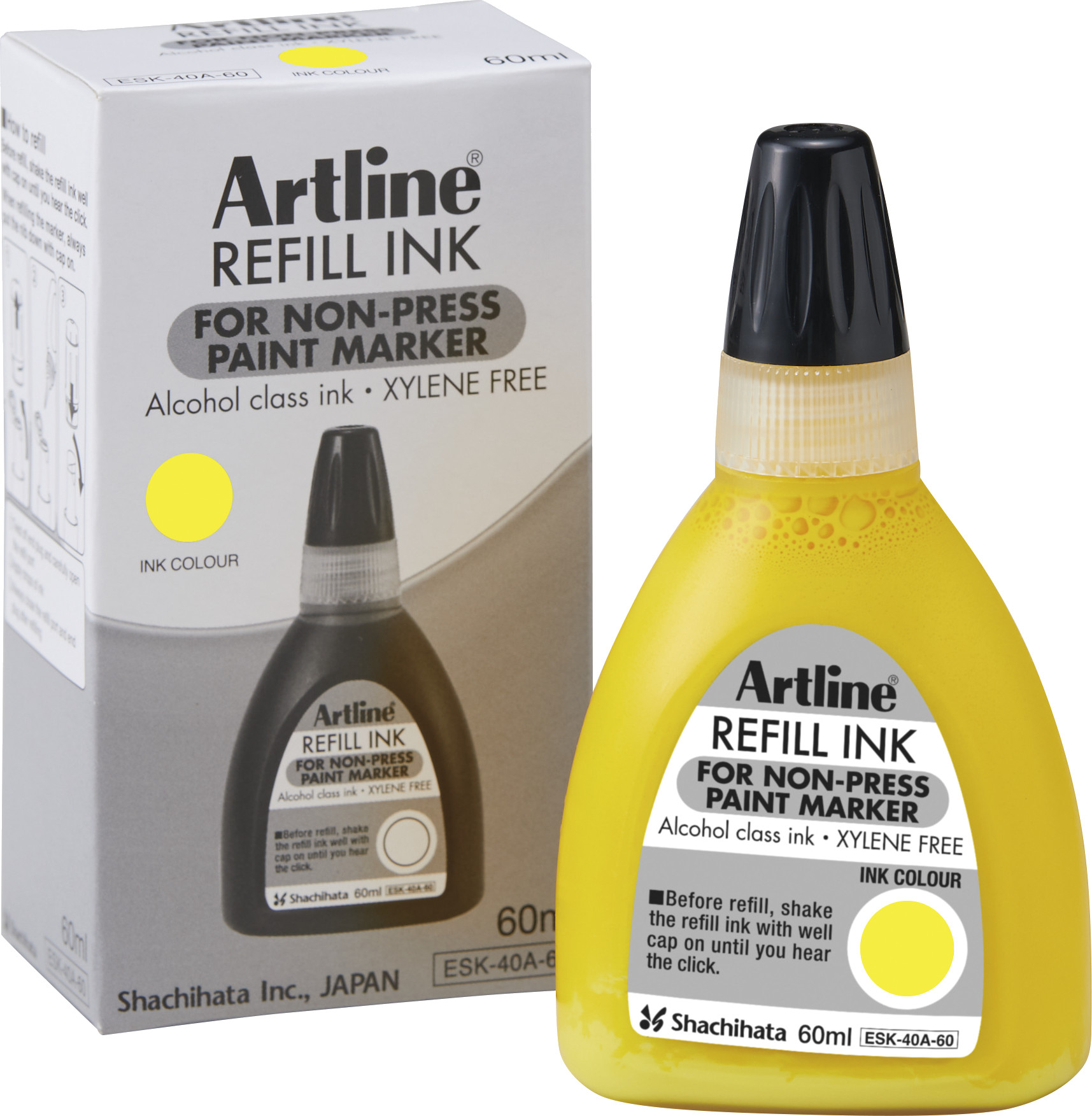BildeArtline Non-press 437A refill ink 60ml Yellow