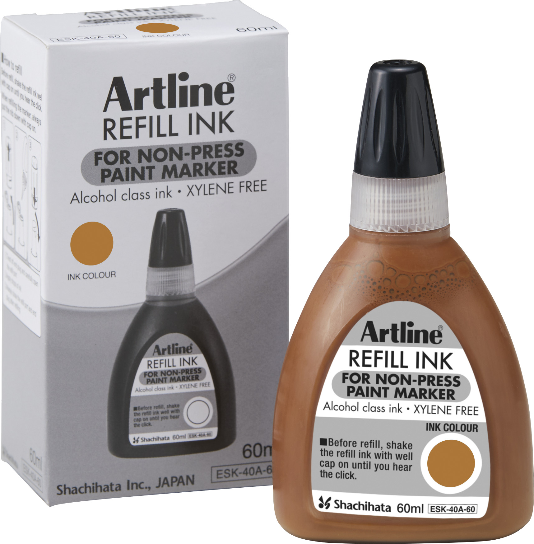 BildeArtline Non-press 437A refill ink 60ml Brown