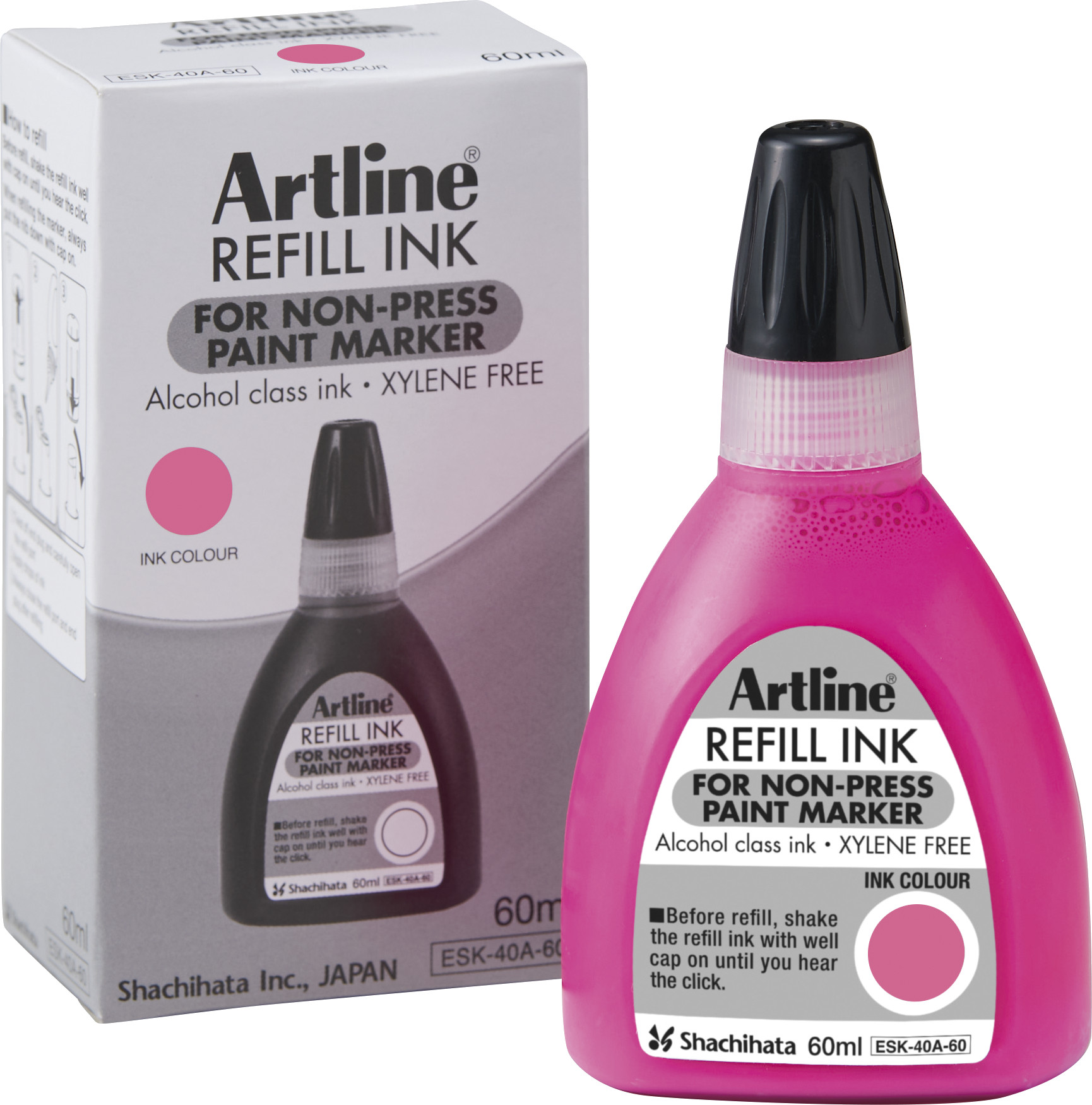 BildeArtline Non-press 437A refill ink 60ml Pink