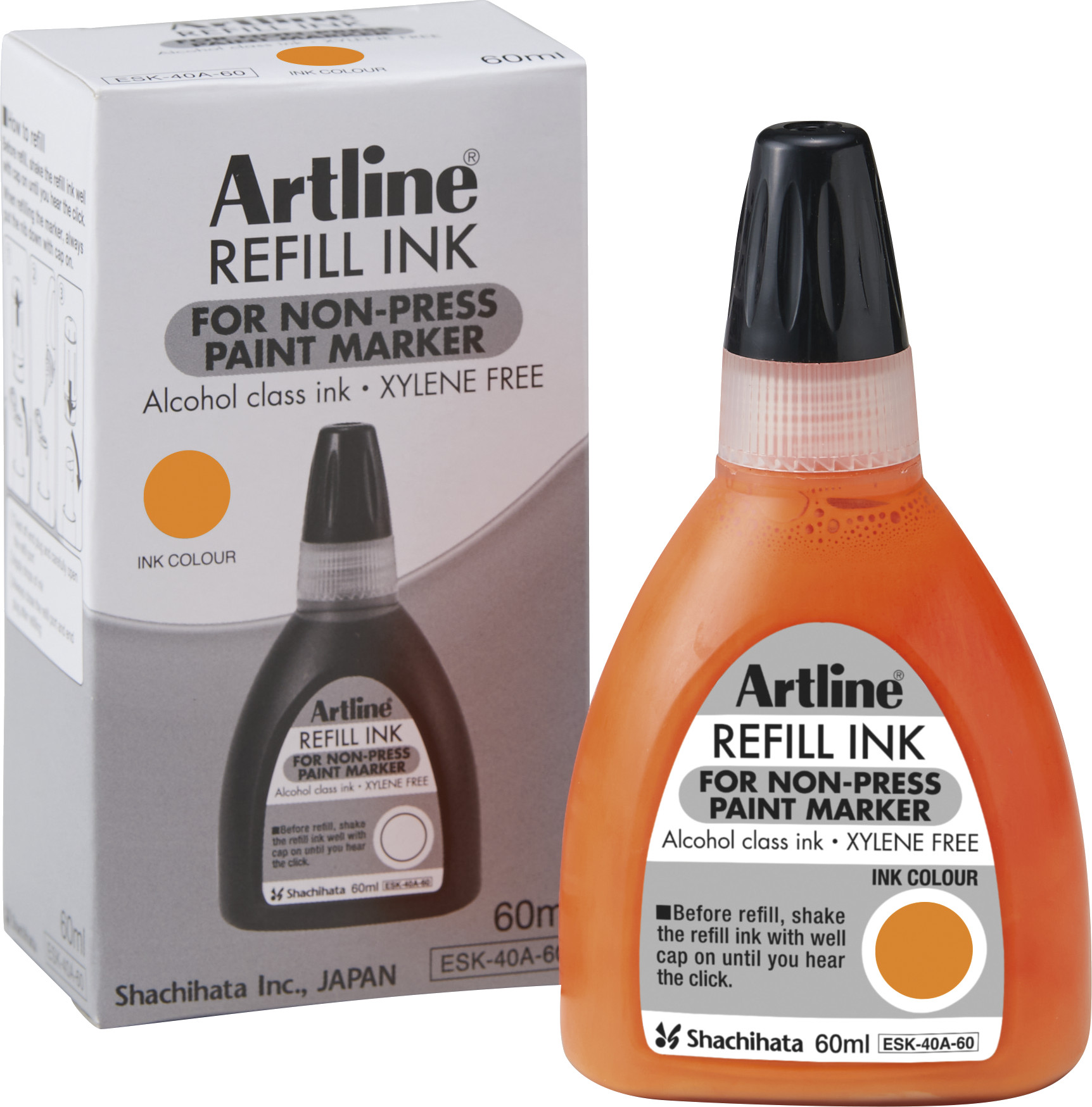 BildeArtline Non-press 437A refill ink 60ml Orange
