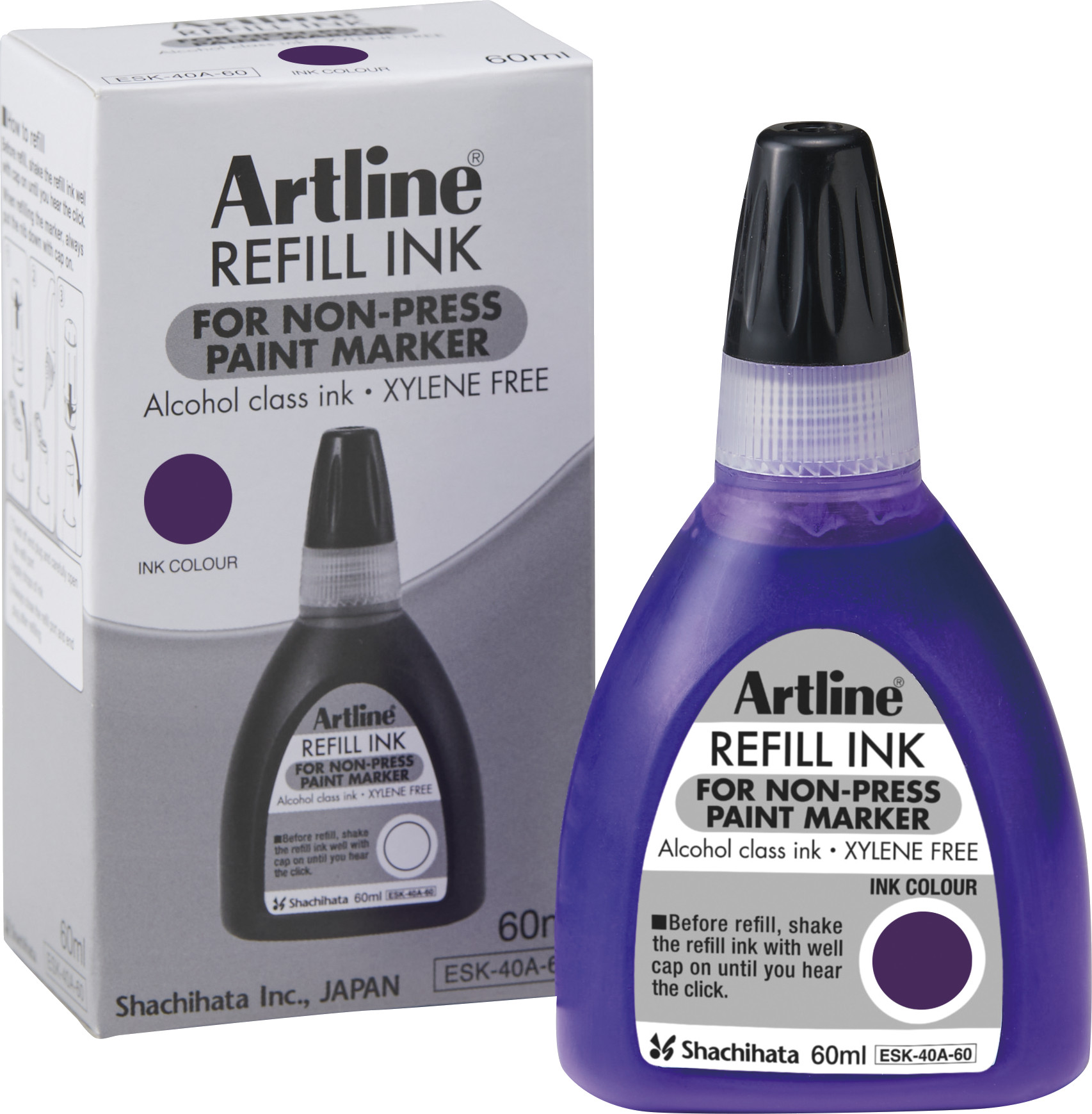 BildeArtline Non-press 437A refill ink 60ml Purple