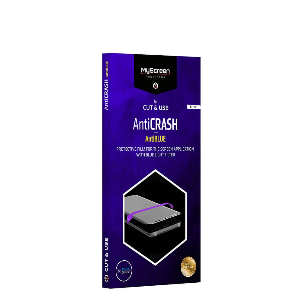 MYSCREEN antiCRASCH Anti Blue Protective Film 7" Dry inst