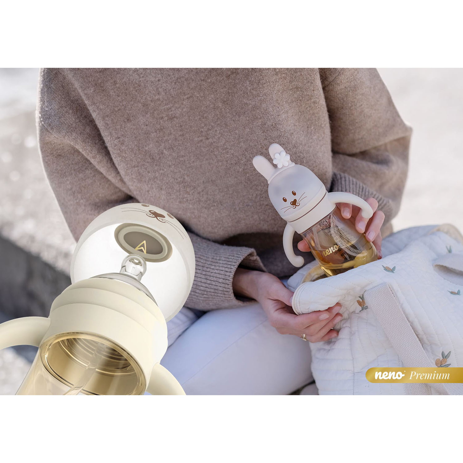 NENO Feeding Bottle MIO 3-In-1 Cream 300ml