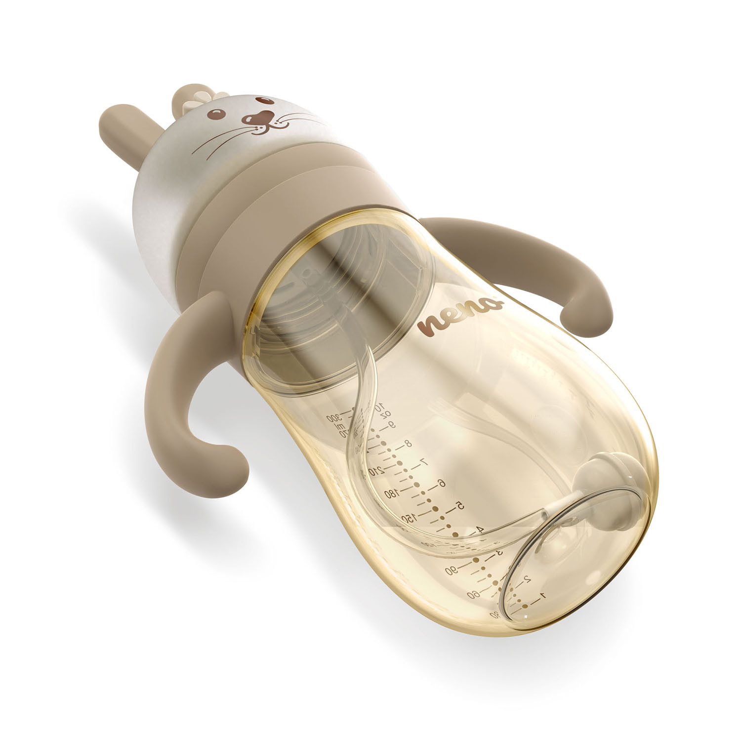 NENO Feeding Bottle MIO 3-In-1 Brown 300ml