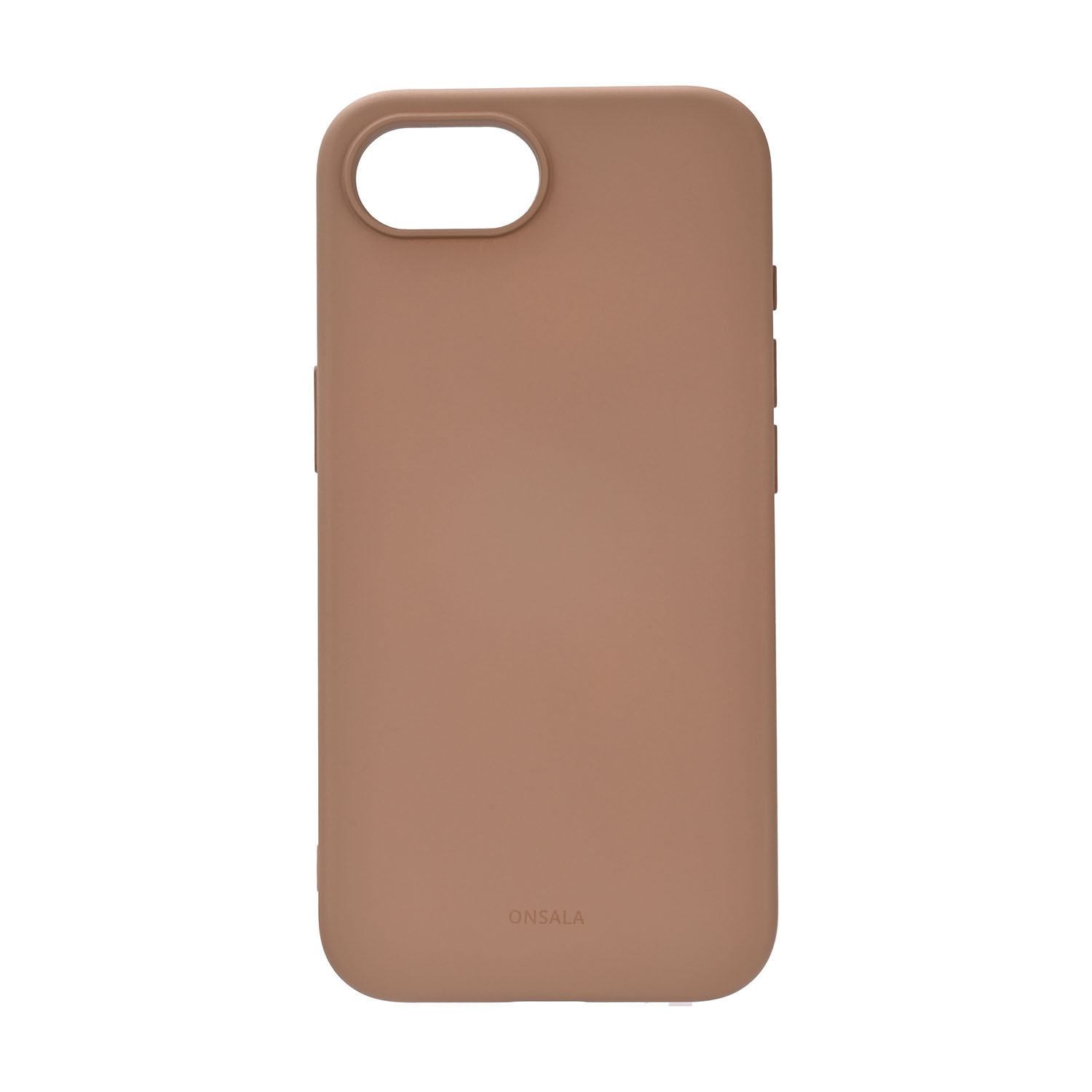 ONSALA Back Sil Touch Recycled MagSerie iPhone 16e Chocolate