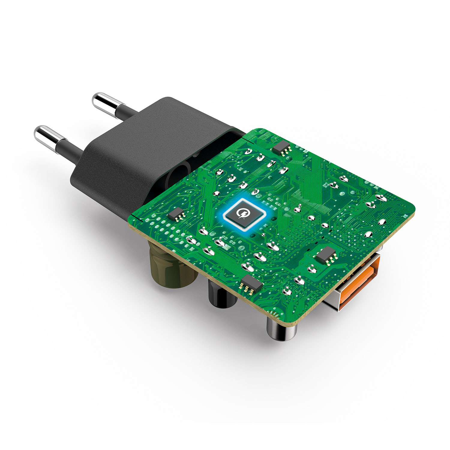 HAMA Fast Charger 1x USB-A Qualcomm 19.5W Black