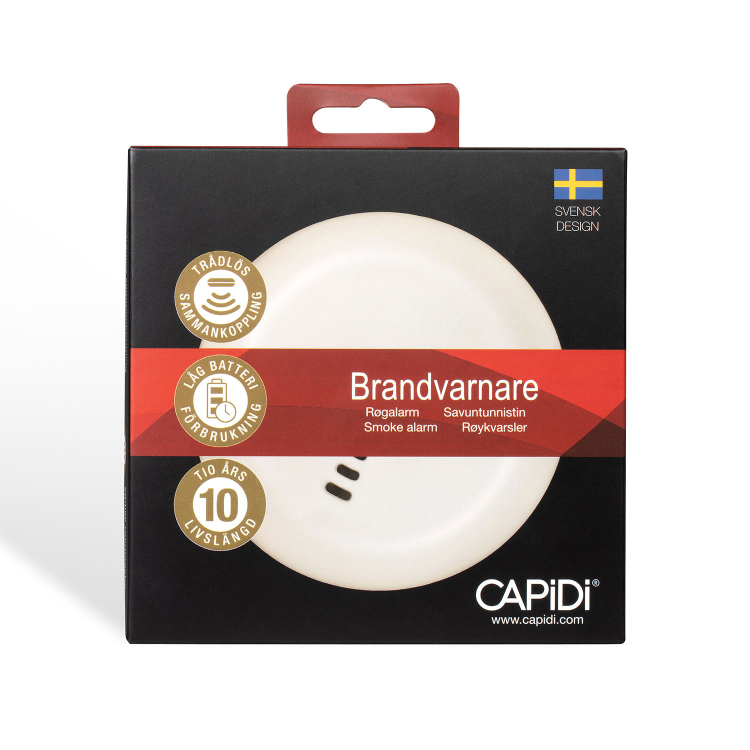 CAPIDI Smoke Alarm 1-pack White