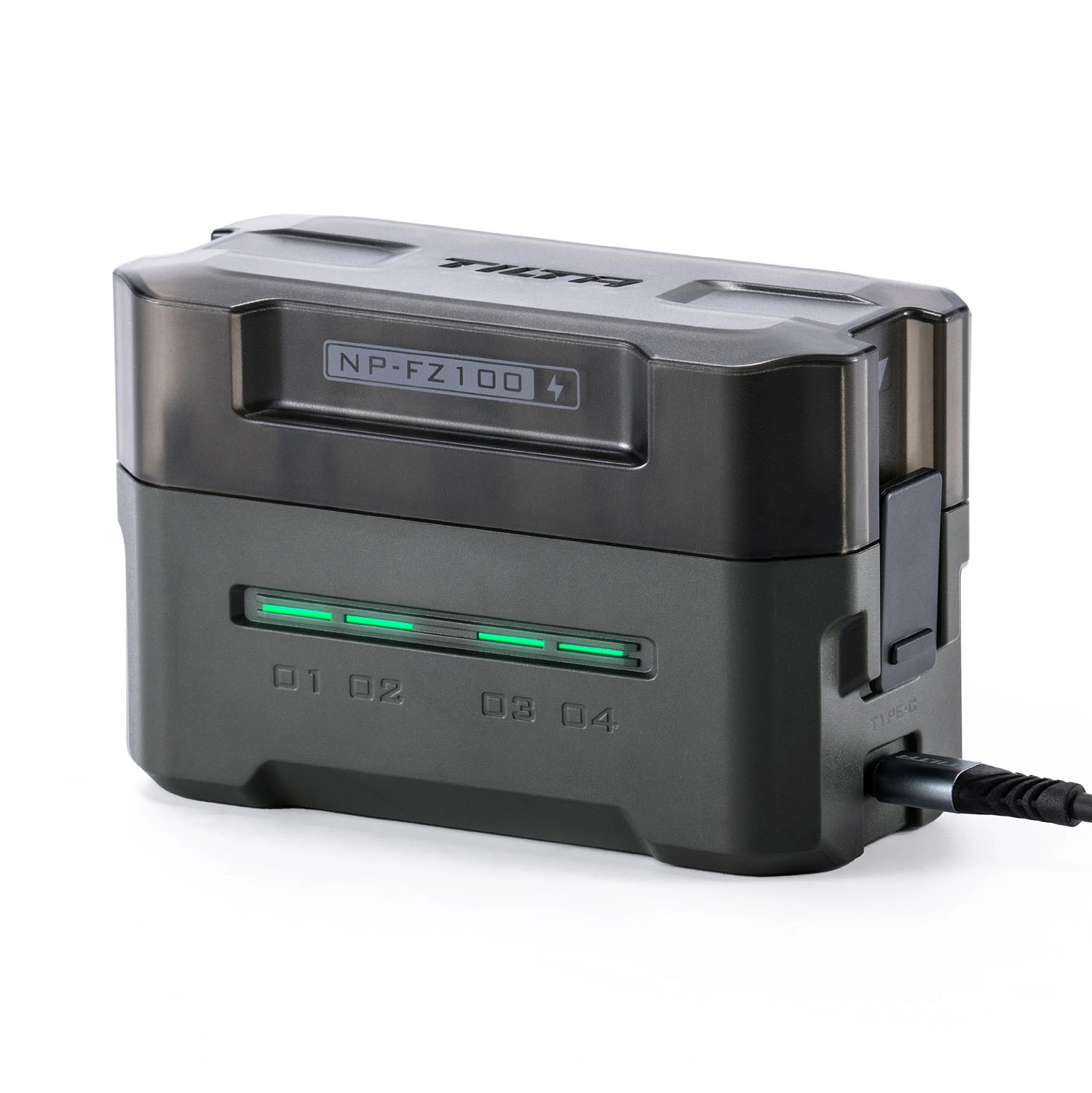 TILTA NP-FZ100 Charging Station Battery Kit (4 Batteries) - Green
