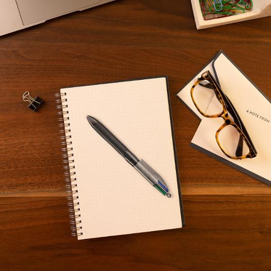 Kulepenn Bic 4 Farger M Grip Pro (12 stk)